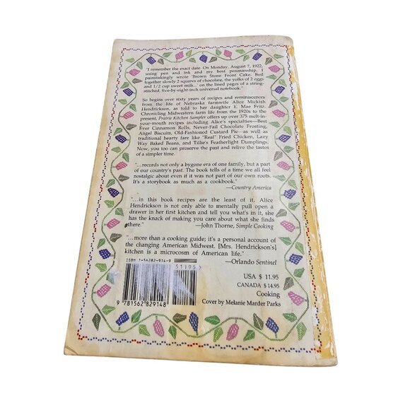 Prairie Kitchen Sampler Cookbook By E. Mae Fritz 1988 Hardcover Recipes & Storie - Picture 3 of 14